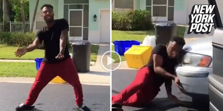 بالفيديو.. خرج من سيارته ليرقص “كيكي”