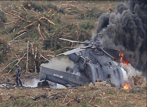 مقتل 18 في تحطم مروحية ركاب