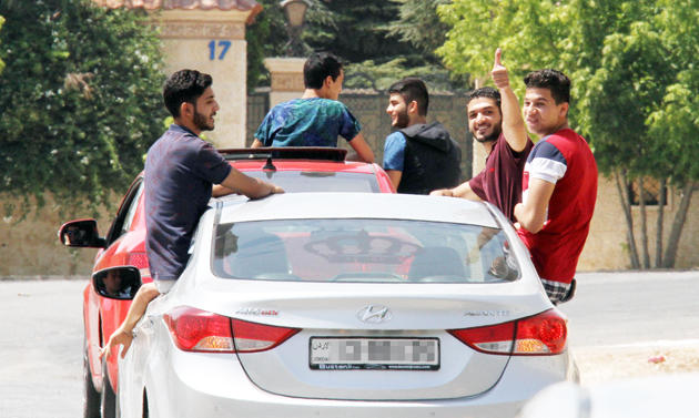 950 مخالفة مرورية احتفاء بنتائج التوجيهي