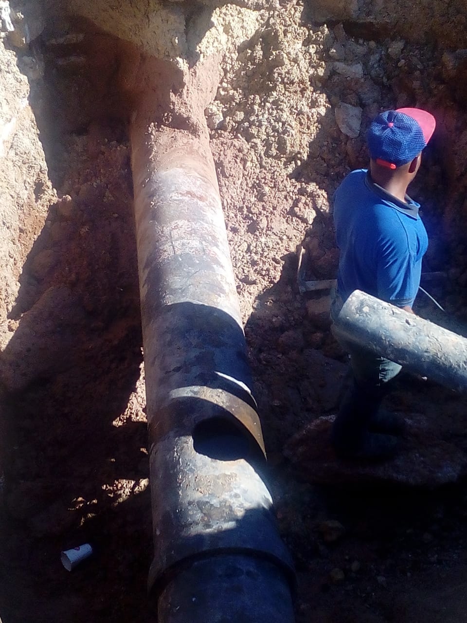 تعطل خط رئيسي يزود بعض مناطق