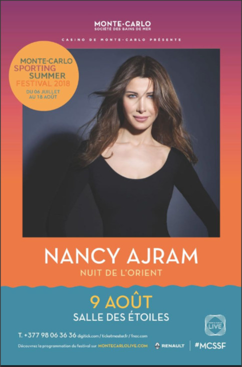 نانسي عجرم تحيي حفلا في موناكو