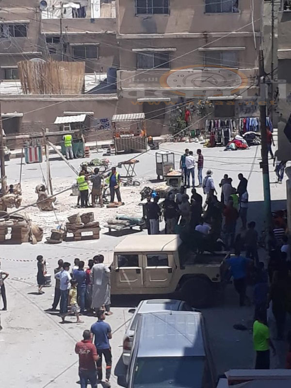 مدرعات عسكرية أميركية في عوجان بالزرقاء..