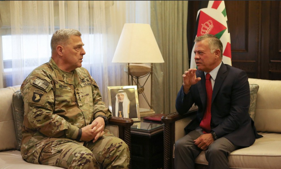 الملك يستقبل رئيس أركان الجيش الأمريكي