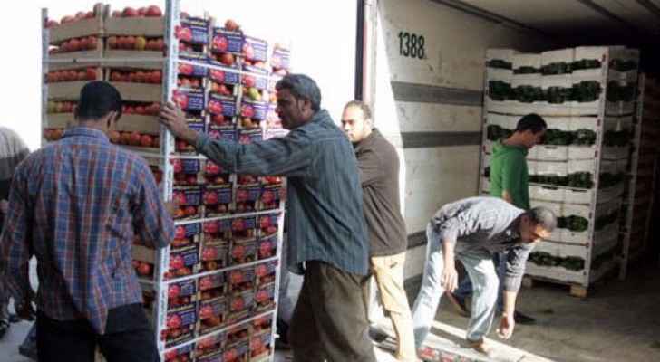الأردن يصدر 19 ألف طن خضار