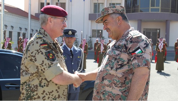 فريحات يستقبل قائد قوات الدفاع الألمانية