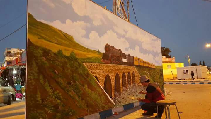 لوحات جدارية في شوارع الزرقاء (صور)