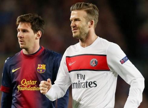 بيكهام يخطط لنقل ميسي إلى الدوري