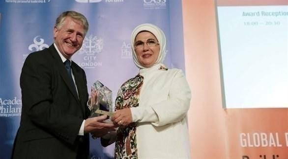 غضب بريطاني على تكريم زوجة أردوغان