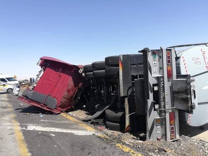 3 اصابات بتصادم صهريج نفط وديانا