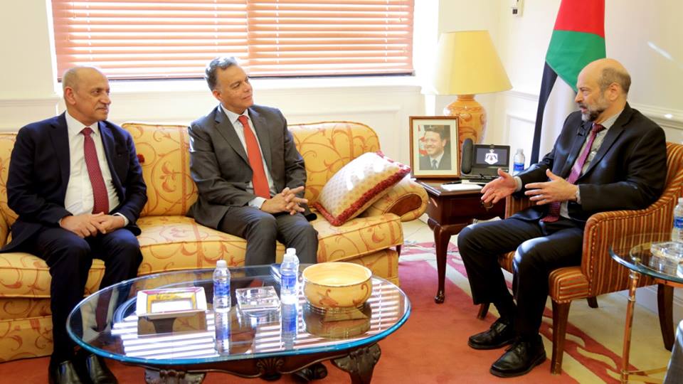 الرزاز يستقبل وزيري النقل العراقي والمصري