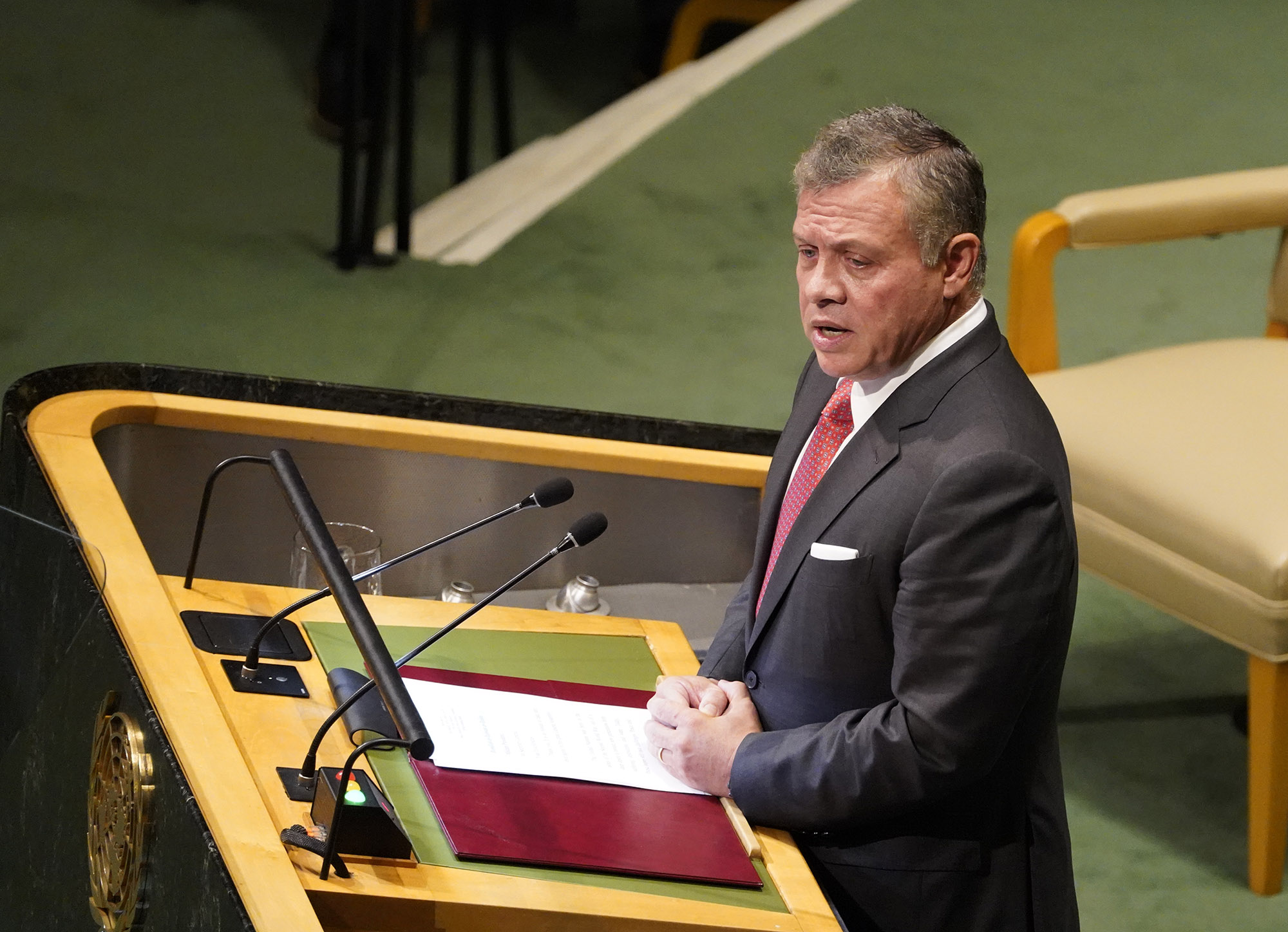 لقطات للملك في الامم المتحدة (شاهد)