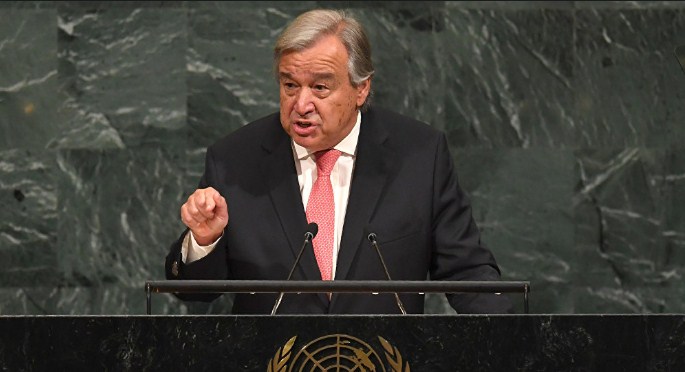 غوتيريش : حريصون على اقامة دولة