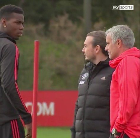 صدام بوجبا ومورينيو يتجدد في التدريبات