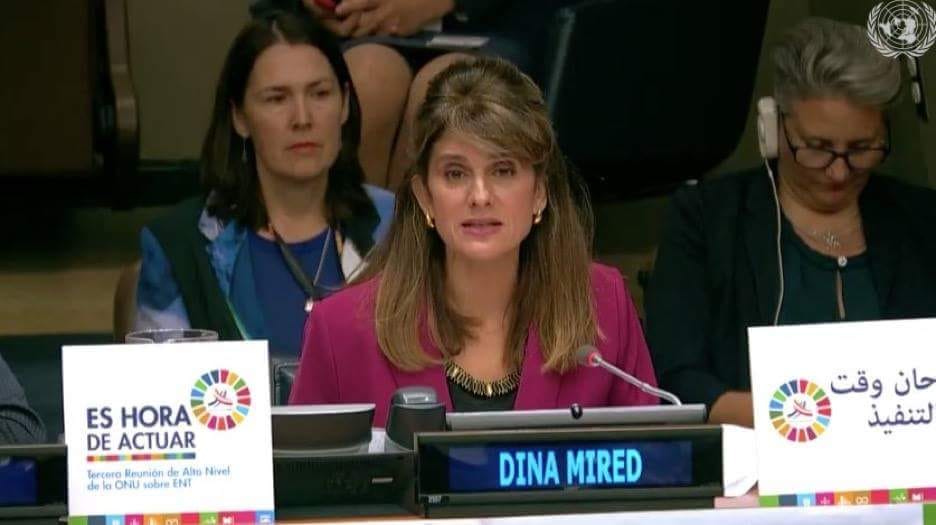 الأميرة دينا مرعد تلقي كلمة في