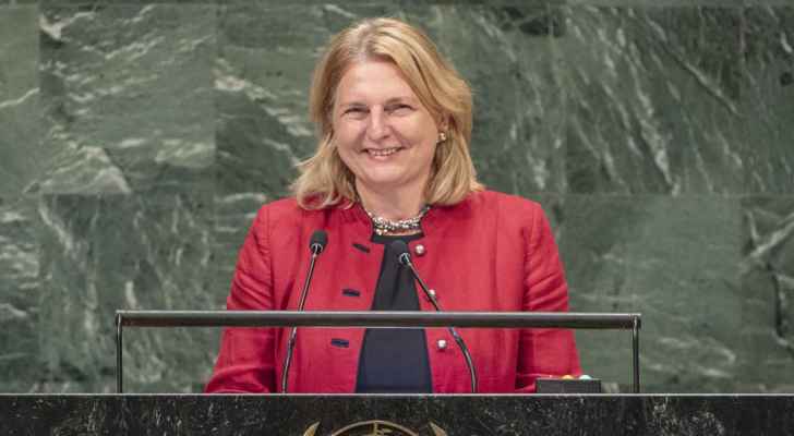 وزيرة خارجية النمسا تفتتح كلمتها بالامم