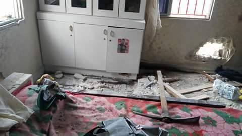 هذا ما أحدثته القذيفة السورية بأحد