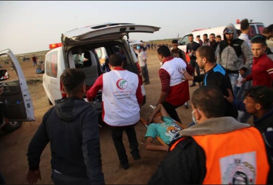 51 اصابة جراء اعتداء الاحتلال الاسرائيلي