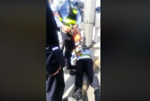 توقيف شخص قام بدهس احد رقباء