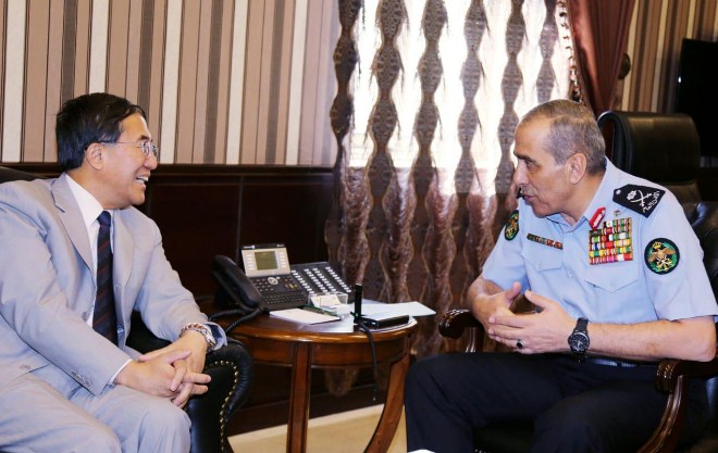 الحمود والسفير الصيني يبحثان التعاون بين