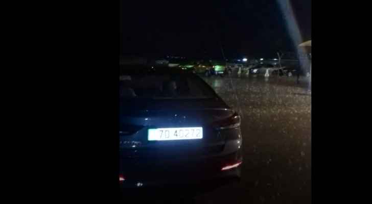 أمطار غزيرة وتساقط للبرد في العقبة