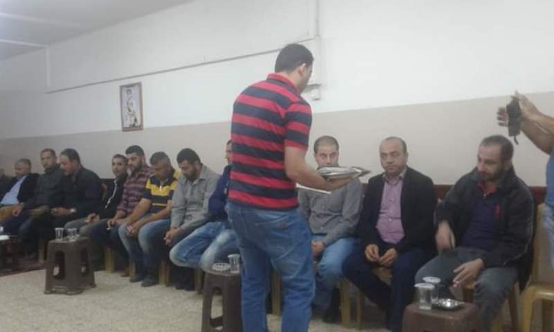 عشيرة الجرادات في جنين يقدمون العزاء