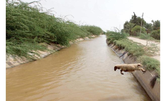 انهيار جزء من قناة الملك عبدالله