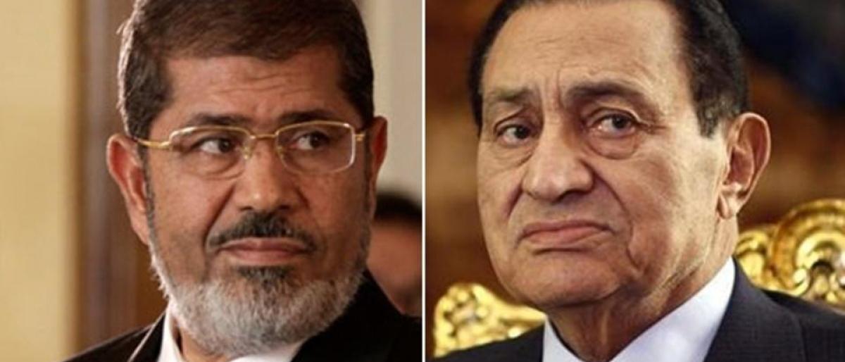 مبارك ومرسي وجها لوجه في المحكمة