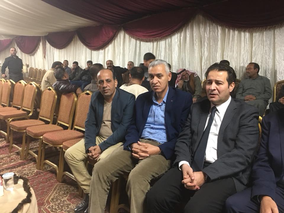 محمد ابو رمان في بيت عزاء