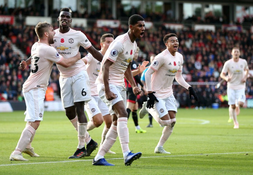 يونايتد يخطف الفوز على مضيفه بورنموث