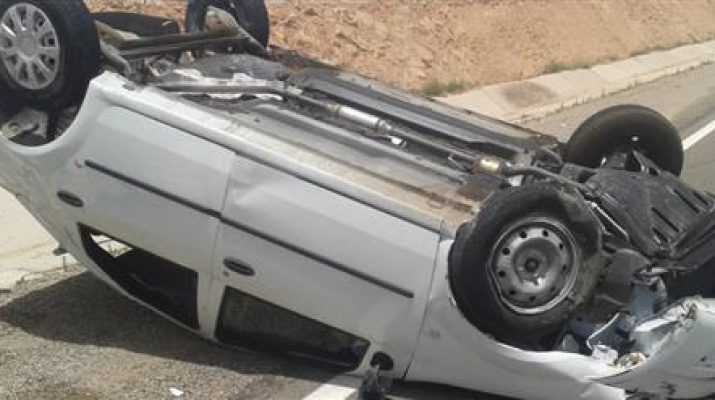 3 إصابات بتدهور مركبة في بلعما