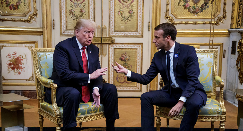 ماكرون لترامب: عندما نكون حلفاء يجب