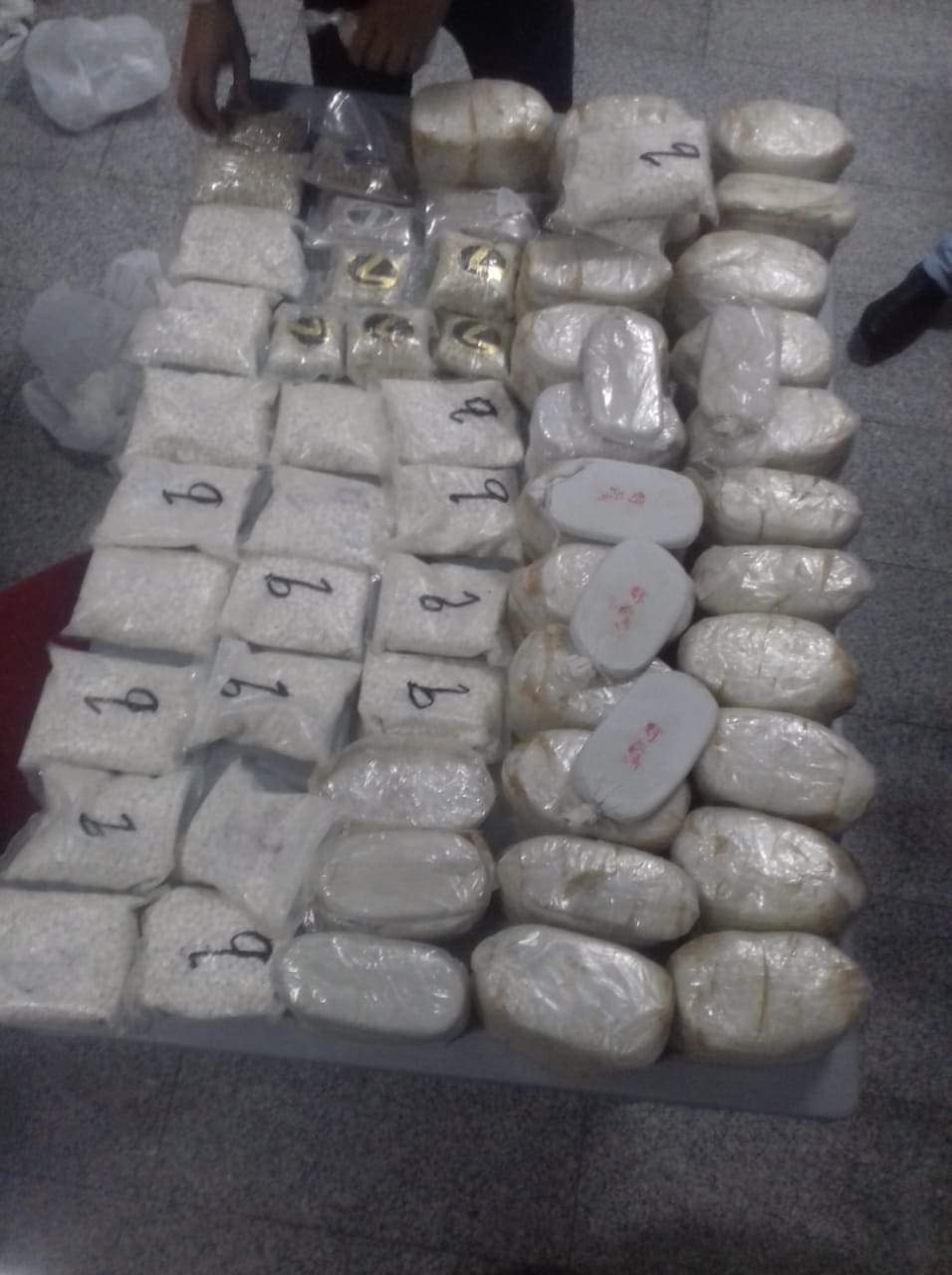 ضبط كمية من مادة الحشيش المخدرة