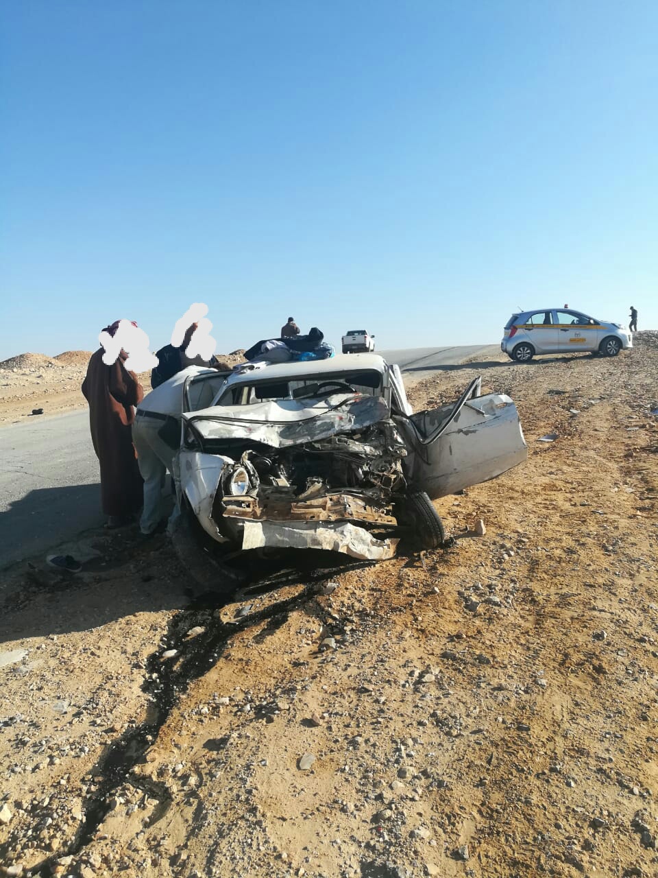 وفاة شخص بحادث تصادم على الطريق