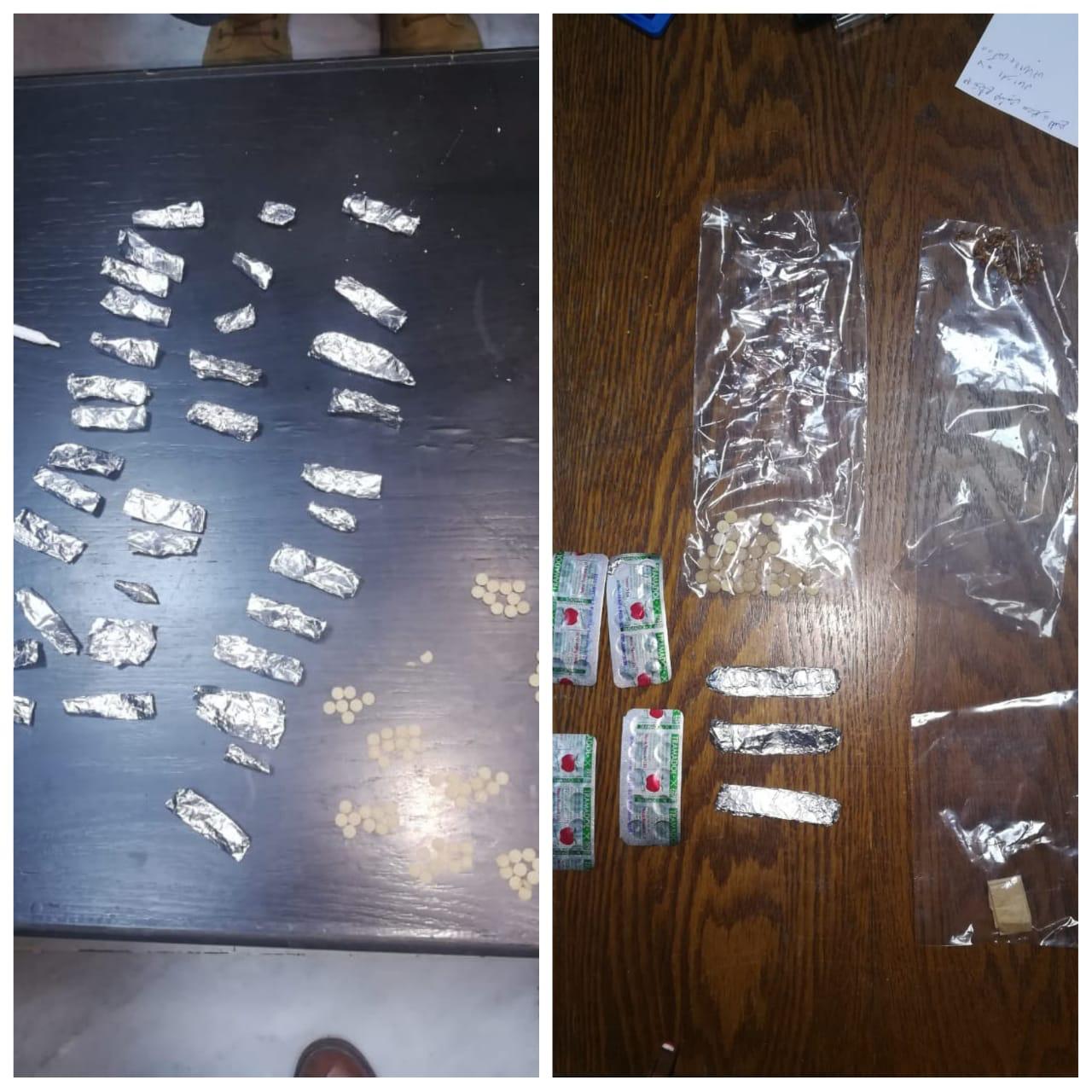 ضبط اسلحة نارية وكميات من المواد