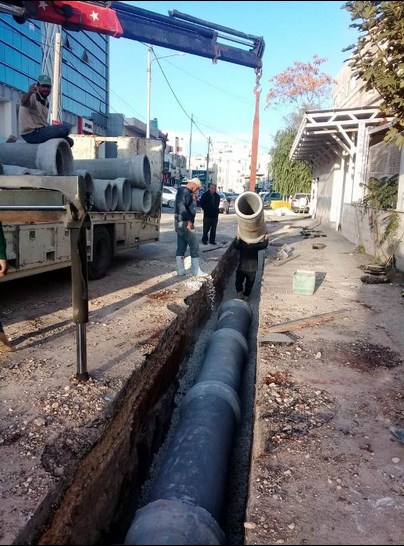 الأمانة: تنفيذ خطوط تصريف مياه أمطار