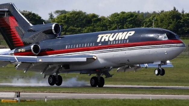 طائرة ترمب تتعرض لحادث بنيويورك