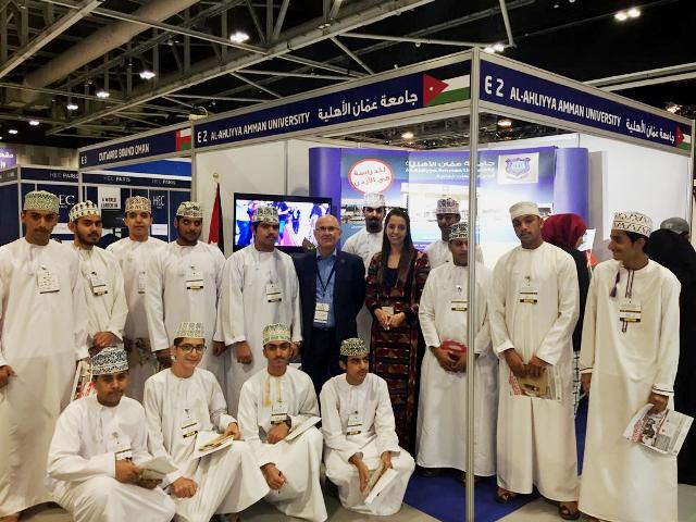 مشاركة متميزة لجامعة عمان الاهلية بمعرض