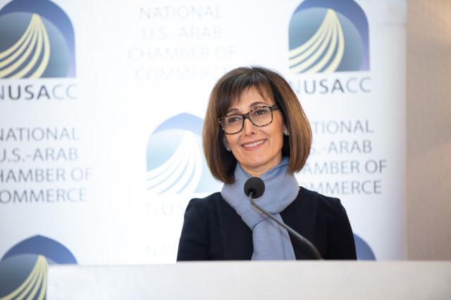 غرفة التجارة العربية الأمريكية تمنح دينا