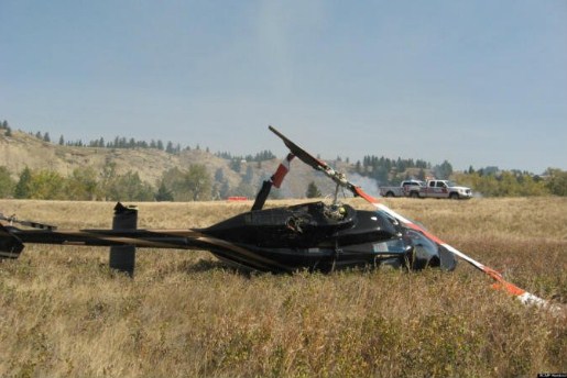 مقتل 4 أشخاص جراء تحطم مروحية