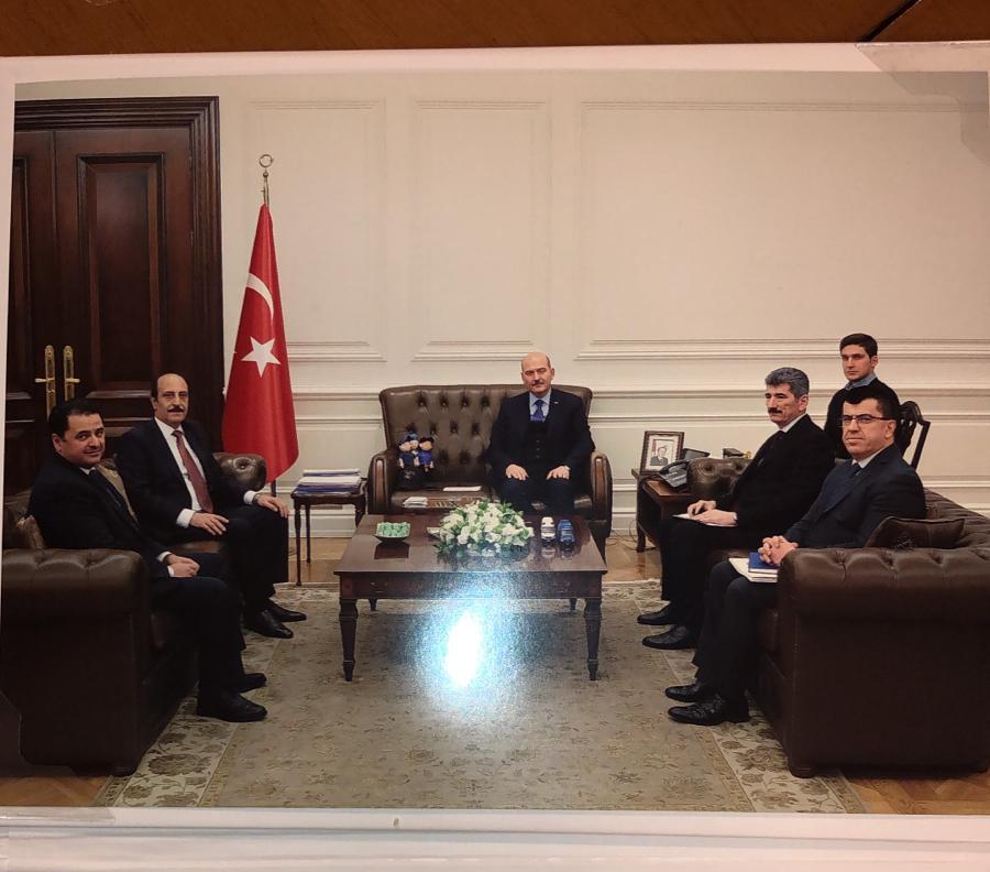 وزير الداخلية التركي يستقبل الرفاعي