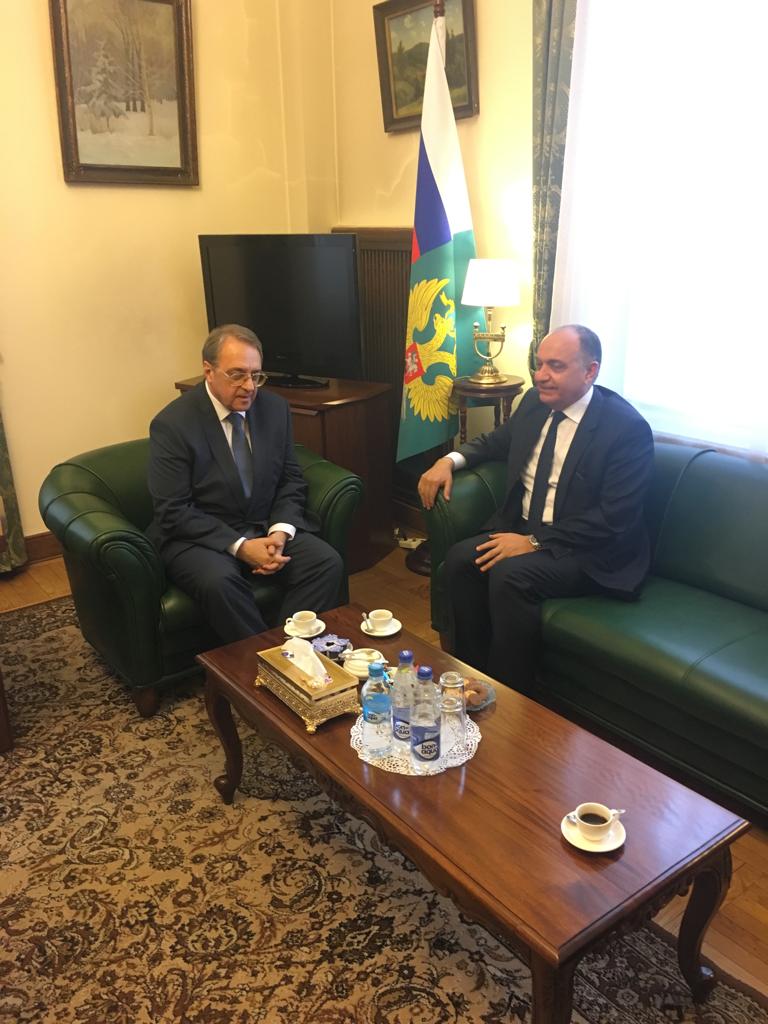 بوغدانوف يلتقي السفير الأردني في موسكو