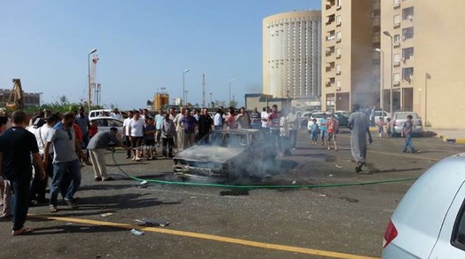 انفجار يهز محيط وزارة الخارجية الليبية