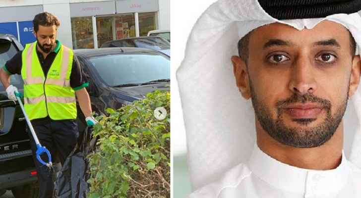 رئيس بورصة دبي للذهب يجمع النفايات