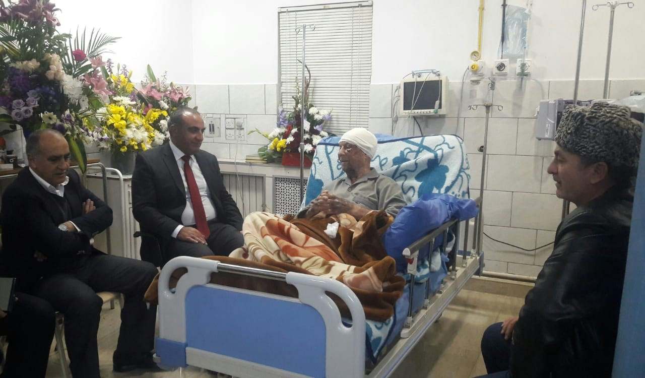 الباشا الشيشاني في المستشفى.. (شاهد)