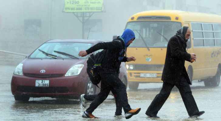 الأمن يحذر الأردنيين من أمطار غزيرة