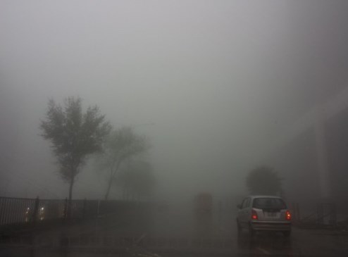 أجواء ماطرة وضبابية .. السبت