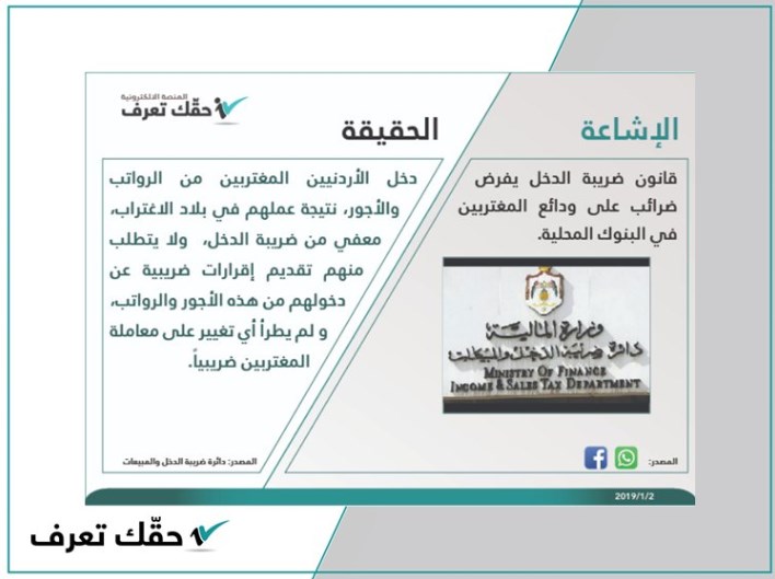 الحكومة: لا ضريبة على ودائع المغتربين