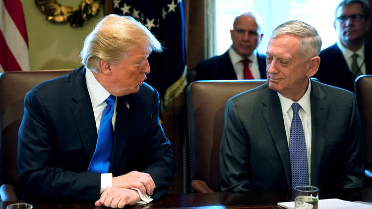 ترامب: أنا أجبرت ماتيس على الاستقالة