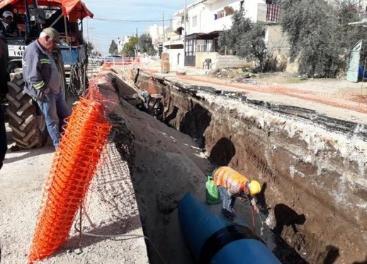 اربد : العمل متواصل بمشروع جر