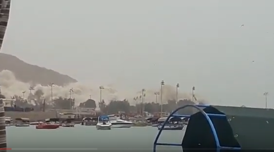 شاهد لحظة هدم صوامع العقبة بتقنية